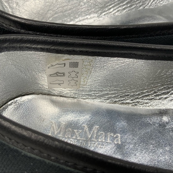 Max Mara black embellished flats. - Picture 8 of 11
